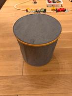 Grijze wasmand met bamboe rand - Nieuw!, Overige materialen, 50 tot 75 cm, Nieuw, 40 liter of meer