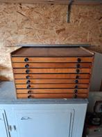 Houten Ladekast - Schuurkast, Huis en Inrichting, Kasten | Ladekasten, Ophalen, Gebruikt, 5 laden of meer, Vintage