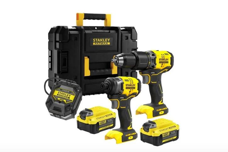 Stanley Comboset: klopboormachine en slagschroevendraaier, Doe-het-zelf en Verbouw, Gereedschap | Boormachines, Nieuw, Boormachine