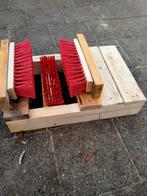 Robuuste houten voetveger met borstels, Ophalen of Verzenden, Nieuw, Overige soorten, Eigen merk
