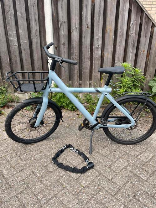 VanMoof x3 lichtblauwe elektrische damesfiets, Fietsen en Brommers, Elektrische fietsen, Gebruikt, Vanmoof, 50 km per accu of meer