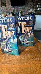 Drie nieuwe gesealde TDK videobanden 180 min., Alle leeftijden, Ophalen of Verzenden, Nieuw in verpakking, Overige genres