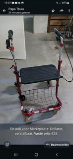 Rollator donkerrood, Diversen, Rollators, Ophalen, Gebruikt