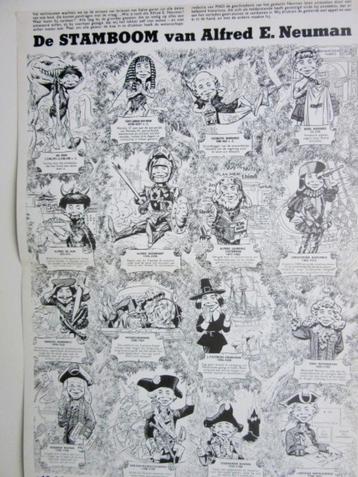 MAD magazine poster De Stamboom van Alfred E. Neuman (1978) beschikbaar voor biedingen
