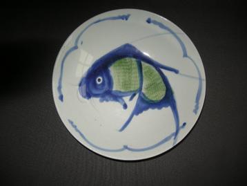 Chinese borden / schalen met afbeelding koikarper beschikbaar voor biedingen