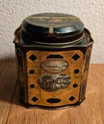 DE Pickwick antiek groen gouden theeblik gaaf! 9,5x9,5x11cm!, Verzamelen, Blikken, Ophalen of Verzenden, Zo goed als nieuw, Thee