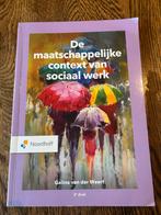 De maatschappelijke context van sociaal werk - Als nieuw, Boeken, Ophalen of Verzenden, Zo goed als nieuw, Maatschappij en Samenleving