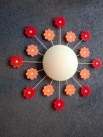 Plafondlamp met roze bloemen en lichtgevende middelpuntjes, Huis en Inrichting, Lampen | Plafondlampen, Ophalen, Zo goed als nieuw