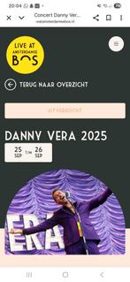 3 kaartjes Danny Vera Amsterdamse bos 25 September, Drie personen of meer