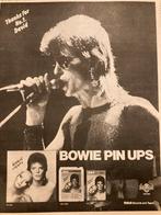 Paginagrote A3 advertentie DAVID BOWIE Pin Up release, Ophalen of Verzenden
