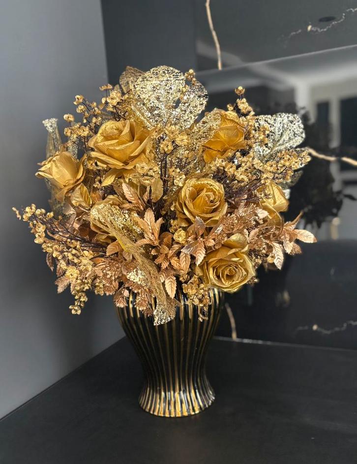 Echte eyecatcher compleet met vaas, Huis en Inrichting, Woonaccessoires | Droogbloemen, Nieuw, Ophalen of Verzenden