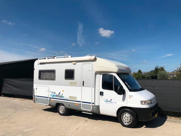 6.20 korte Dethleffs H5940 2.8JTD Bj 2002 Vastbed Solar, Caravans en Kamperen, Campers, Particulier, tot en met 4, Half-integraal