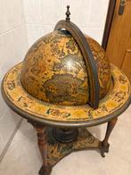 Antieke barglobe drankglobe bar wereldbol minibar globebar, Ophalen of Verzenden