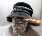 antieke hoed - fluweel- bont, Ophalen of Verzenden, Dames