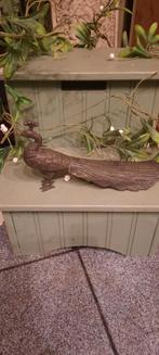 Bronzen Pauw Beeld, Antiek en Kunst, Ophalen of Verzenden