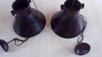 2 stuks Lampen industrieel rustiek beschikbaar voor biedingen