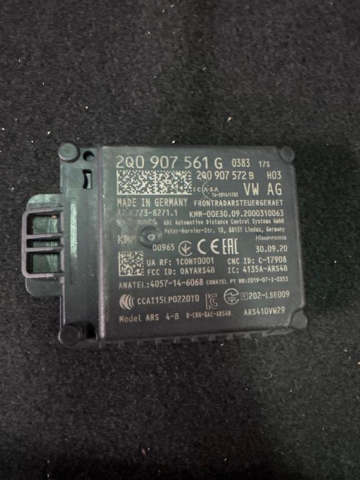 VW Adaptieve Cruise Control Sensor 2Q0907561G, Auto-onderdelen, Elektronica en Kabels, Volkswagen, Gebruikt, Ophalen