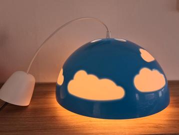 Ikea Skojig wolkenlamp plafondlamp blauw