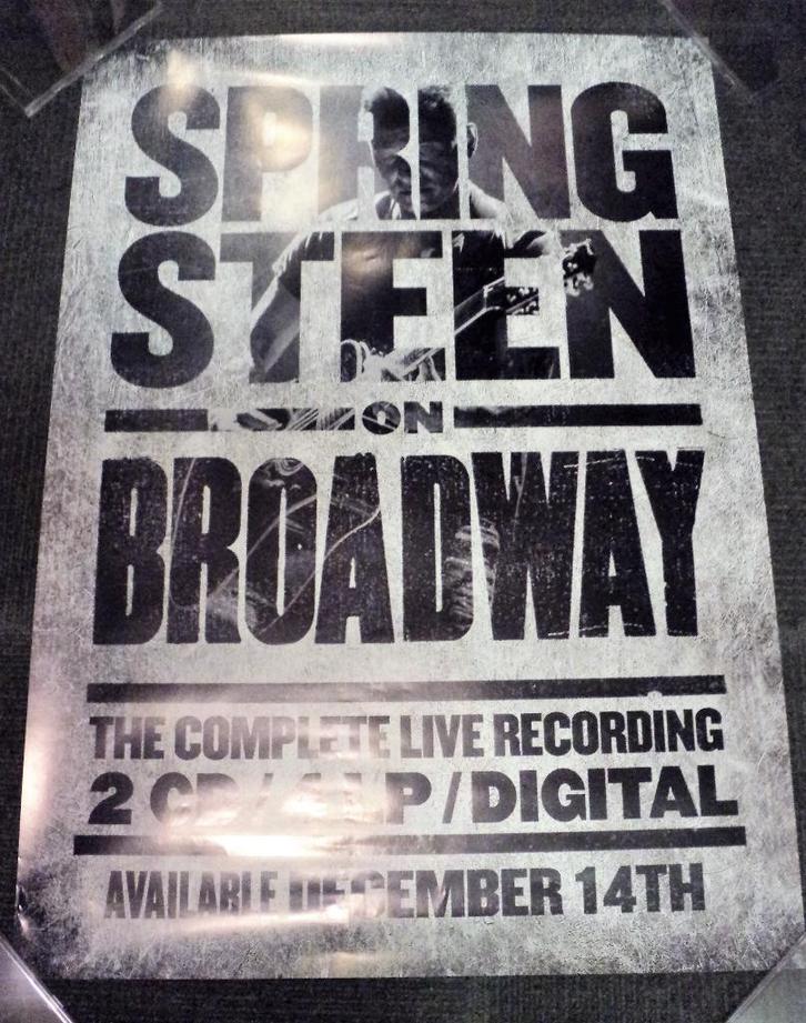 Bruce Springsteen PROMO POSTER On Broadway, Verzamelen, Muziek, Artiesten en Beroemdheden, Zo goed als nieuw, Poster, Artwork of Schilderij
