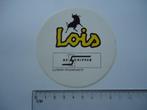 sticker oud LOIS jeans winkel Lunteren De Schipper vintage, Verzamelen, Stickers, Verzenden, Zo goed als nieuw, Bedrijf of Vereniging