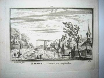 242 / Baambrug / Baambrugge  Kopergravure 18e Eeuw beschikbaar voor biedingen