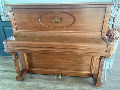 Piano Willem Mengelberg, Muziek en Instrumenten, Piano's, Gebruikt, Bruin, Ophalen