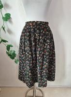Vintage corduroy bloemenrok XL, Kleding | Dames, Rokken, Maat 46/48 (XL) of groter, Ophalen of Verzenden, Zo goed als nieuw, Vintage