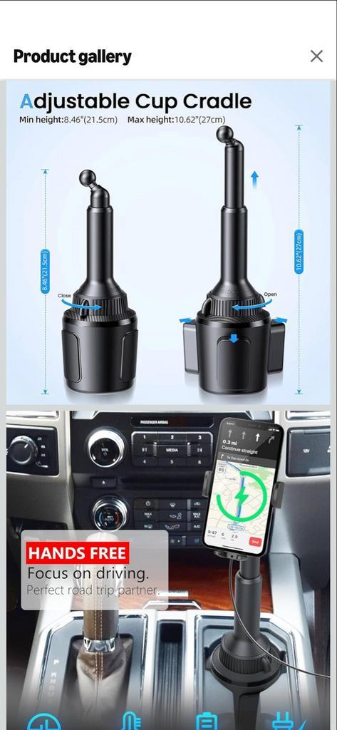 Apps2car Telefoon/Tablet Houder - Bekerhouder, Auto diversen, Auto-accessoires, Nieuw, Ophalen of Verzenden