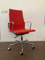 3 Vitra Eames EA 119 bureaustoelen, chroom, poppy red, Ophalen of Verzenden, Zo goed als nieuw, Rood, Bureaustoel