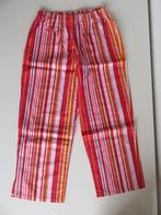 Katoenen 3/4 broek maat 152 158 streepjes rood, roze oranje, Broek, Ophalen of Verzenden, Zo goed als nieuw, Meisje