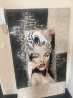 Groot marilyn monroe schilderij 1.55 hoog en 0.91 breed, Huis en Inrichting, Woonaccessoires | Schilderijen, Tekeningen en Foto's