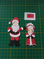 X2 Stansjes kerstman en kerstvrouw, Hobby en Vrije tijd, Kaarten | Zelf maken, Ophalen of Verzenden, Nieuw, Kerst, Overige typen