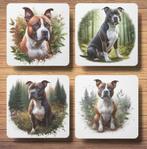 Amerikaanse Stafford Bos onderzetters met houder, Ophalen of Verzenden, Nieuw, Glas of Kopje