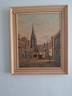 Schilderij Zicht op oude kerk Scheveningen, Ophalen