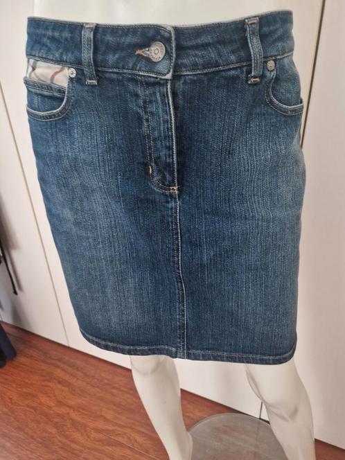 BURBERRY SPIJKERROK MT 38, Kleding | Dames, Rokken, Zo goed als nieuw, Maat 38/40 (M), Blauw, Boven de knie, Ophalen of Verzenden