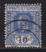 1417 – Straits Settlements michel 161 gestempeld , koning Ge, Postzegels en Munten, Postzegels | Azië, Verzenden, Gestempeld, Zuidoost-Azië