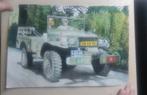 jeep dodge wc 52 j mulder acryl 1987 schilderij, Ophalen