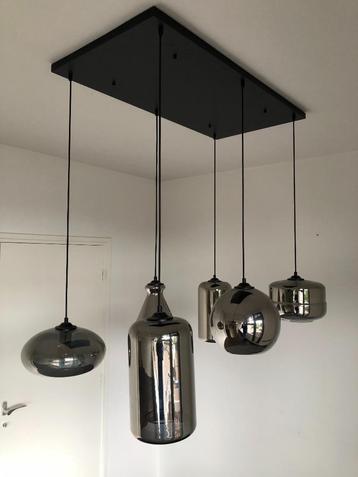 COCO MAISON dimbare hanglamp met 6 rookglazen lampen beschikbaar voor biedingen