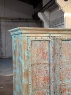 India / Ibiza Style Kast | Turquoise (Antiek), Ophalen of Verzenden