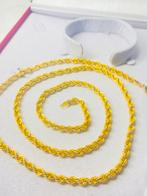 Gouden ketting - rope chain - 18 karaat, Ophalen of Verzenden, Zo goed als nieuw, Goud