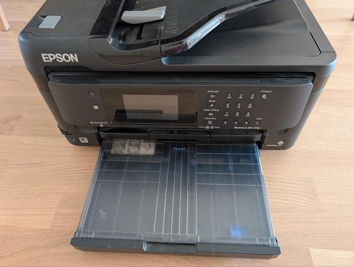 EPSON Workforce WF 7710 A3+ met twee nieuwe kl. cartridges, Computers en Software, Printers, Zo goed als nieuw, Scannen, Ophalen