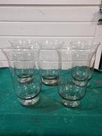 vaas rookglas kleurig vier  stuks, Ophalen of Verzenden, 'T Olde Gre-j, Info@toldegrej.nl, Endepoelstraat 20f Didam