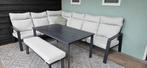 Intratuin Tuinset met Bank en Tafel, Ophalen, Gebruikt, Meer dan 8 zitplaatsen, Aluminium