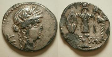 Romeinse munt Julius Caesar AR Denarius -CAESAR- 48 BC beschikbaar voor biedingen