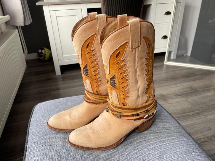 WESTERN / COWBOYLAARZEN Sendra maat 39 - WD014, Kleding | Dames, Schoenen, Gedragen, Hoge laarzen, Bruin, Ophalen of Verzenden