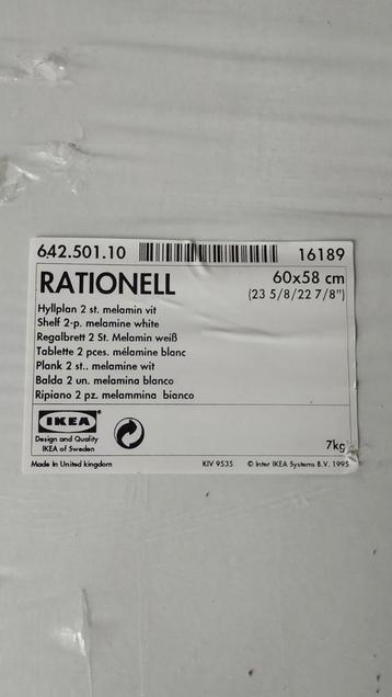 IKEA Rationell planken voor keuken kastje