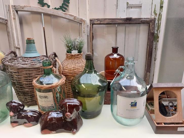 Brocante gistflessen, Antiek en Kunst, Antiek | Vazen, Ophalen of Verzenden