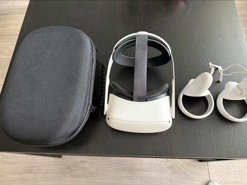 Oculus quest 2 128 gb met elite headstrap en caryngcase, Spelcomputers en Games, Virtual Reality, Zo goed als nieuw, Overige platformen