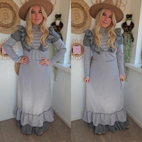 Vintage 70s maxi prairie jurk hippie bohemian romy Boomsma, Kleding | Dames, Jurken, Zo goed als nieuw, Maat 38/40 (M), Onder de knie