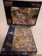 2 Puzzels: Van Haasteren & De Heijkamp - 1000 stukjes, Ophalen, 500 t/m 1500 stukjes, Zo goed als nieuw, Legpuzzel